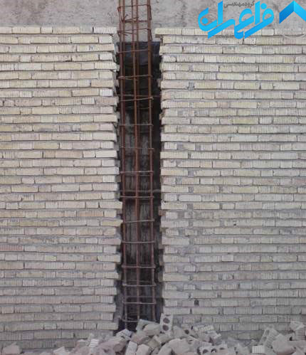 اجرای کلاف در ساختمان بنایی